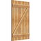 Ekena Millwork Joined Board-n-Batten Shutters w/Z-Bar, Rough Sawn Western Red Cedar, 26 7/8W x 41H, PR RBJ06Z26X041RWR - alternate 2